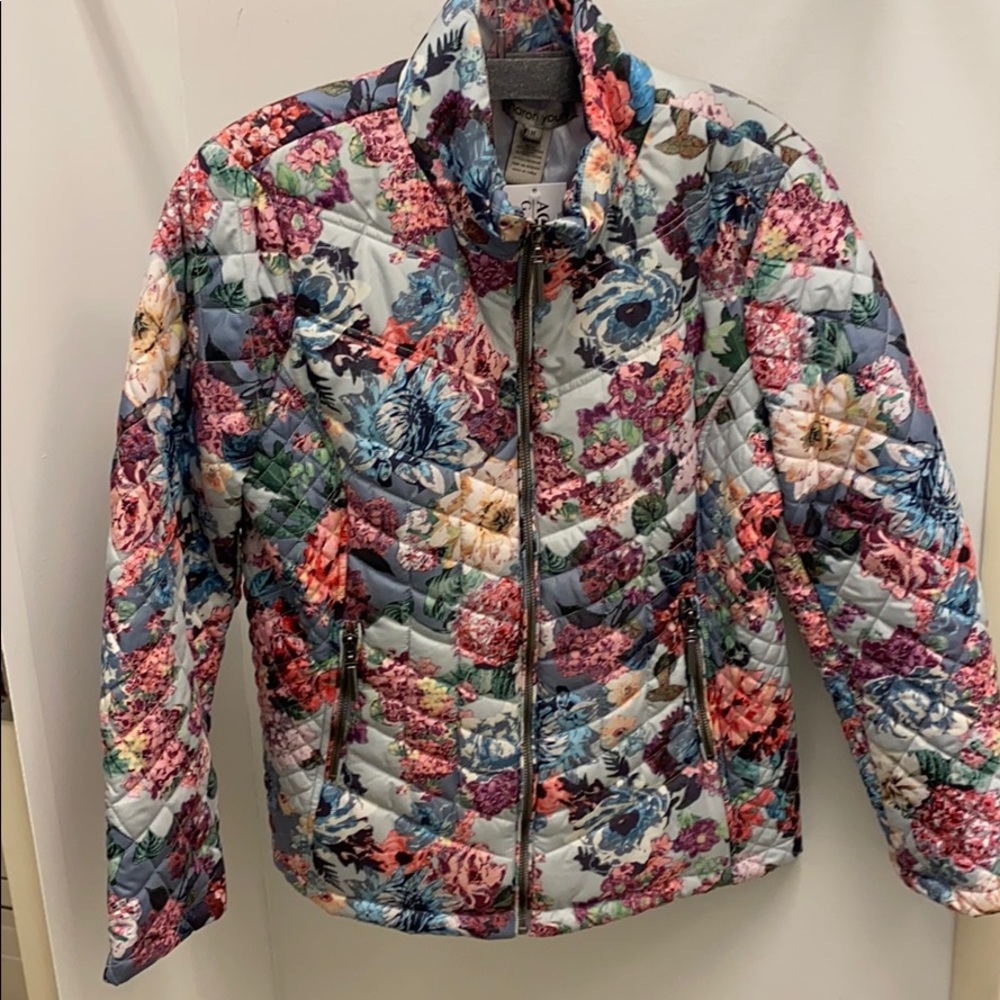 Sharon Young Floral Puffer Coat